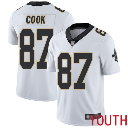 New Orleans Saints Limited White Youth Jared Cook Road Jersey NFL Football 87 Vapor Untouchable Jersey